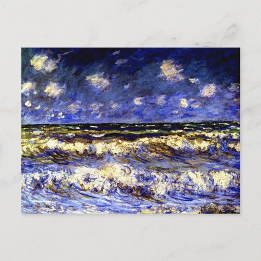 Carte Postale Monet - Une Mer Orageuse (Devant)