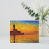 Carte Postale Monet - Venise au crépuscule (Debout devant)