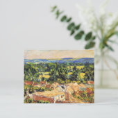 Carte Postale Monet - Vue du village de Giverny (Debout devant)