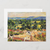 Carte Postale Monet - Vue du village de Giverny (Devant / Derrière)