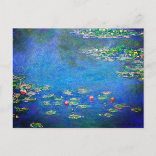 Carte Postale Monet Water Lilies 1906 (Devant)