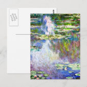 Carte Postale Monet - Water Lilies, 1907 Art vintage (Devant / Derrière)