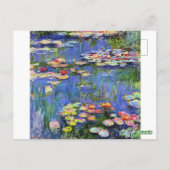 Carte Postale Monet - Water Lilies, 1916, (Dos)