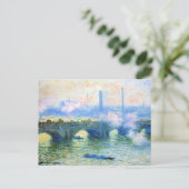 Carte Postale Monet - Waterloo Bridge, Londres, (Debout devant)