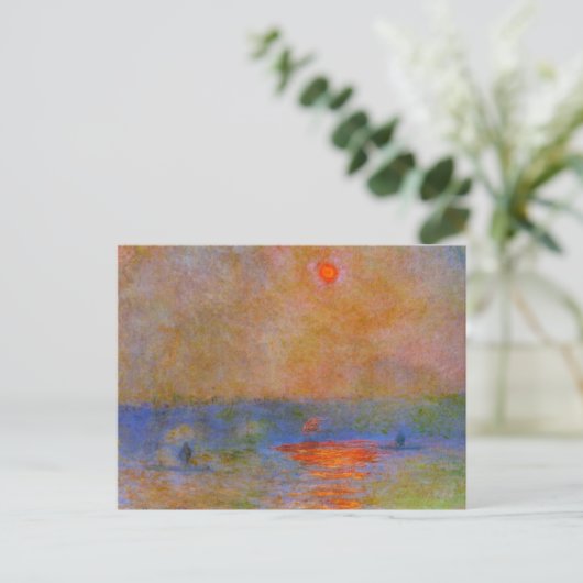 Carte Postale Monet, Waterloo Bridge, Sunlight in the Fog (Debout devant)