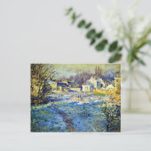 Carte Postale Monet - White Frost, 1875 artwork (Debout devant)