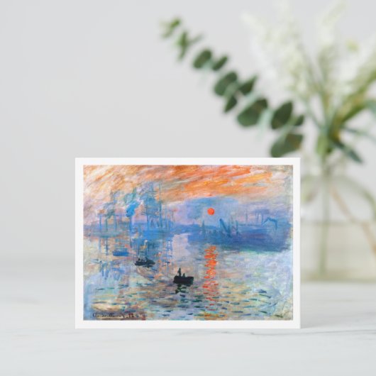 Carte Postale Monet's Impression, Sunrise (1872) (Debout devant)