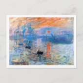 Carte Postale Monet's Impression, Sunrise (1872) (Devant)