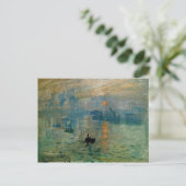 Carte Postale Monet's Impression Sunrise (soleil levant) - 1872 (Debout devant)
