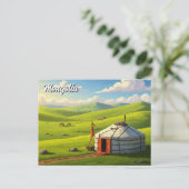 Carte Postale Mongolie Voyage de yourte (Debout devant)