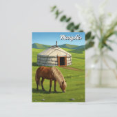 Carte Postale Mongolie Voyages (Debout devant)