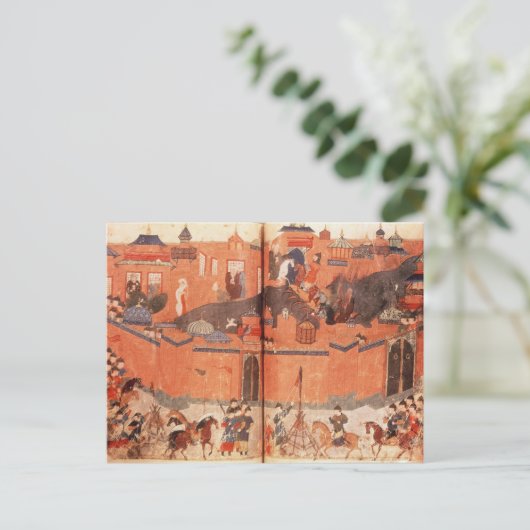 Carte Postale Mongols sous la direction de Hulagu Khan (Debout devant)