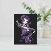 Carte postale Monica Purple Tattoo (Debout devant)
