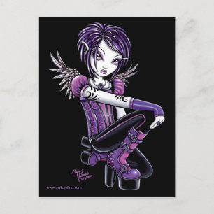 Carte postale Monica Purple Tattoo