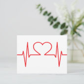 Carte Postale Moniteur d'impulsion cardiaque (Debout devant)