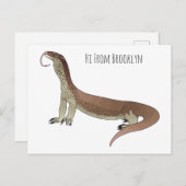 Carte Postale Monitor lizard (Devant / Derrière)