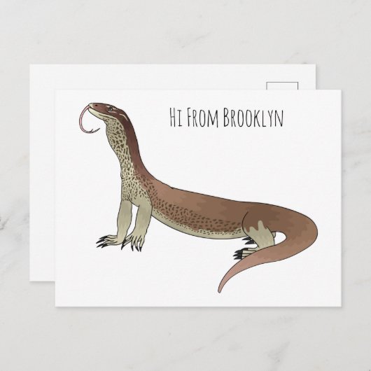 Carte Postale Monitor lizard (Devant / Derrière)