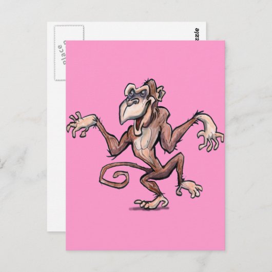 Carte Postale Monkey (Devant / Derrière)