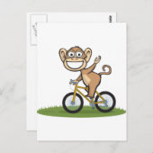 Carte Postale Monkey Biker (Devant / Derrière)