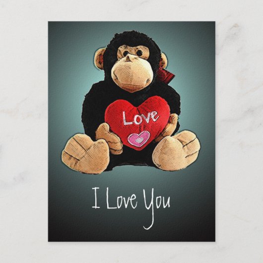 Carte Postale Monkey Love (Devant)