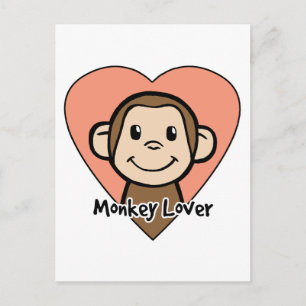 Carte Postale Monkey Lover
