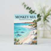Carte Postale Monkey Mia Australie (Debout devant)