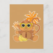 Carte Postale Monkey Nerd (Devant)