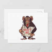 Carte Postale Monkey n'était pas moi (Devant / Derrière)