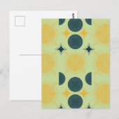 Carte Postale Monnaie céleste du soleil de Boho (Devant / Derrière)