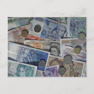 Carte Postale monnaie européenne