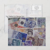 Carte Postale monnaie européenne (Devant / Derrière)
