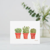 Carte Postale Monnaie romarin de thym d'herbes (Debout devant)