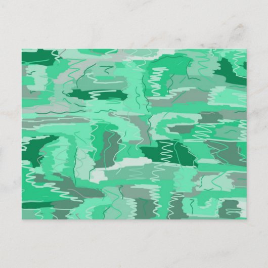 Carte Postale Monnaie verte Abstraite (Devant)