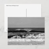 Carte postale monochrome Pacific Ocean III (Devant / Derrière)
