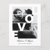 Monochrome Simple Elegant Love mariage photo