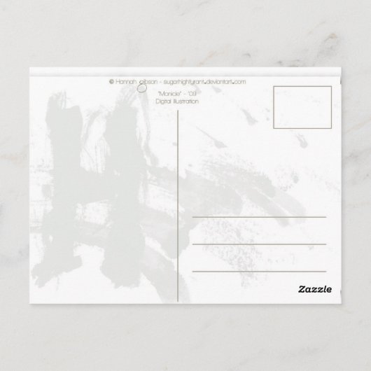 Carte postale Monocle (Dos)