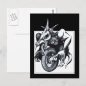 Carte Postale Monocycle draconien biomécanique (Devant / Derrière)