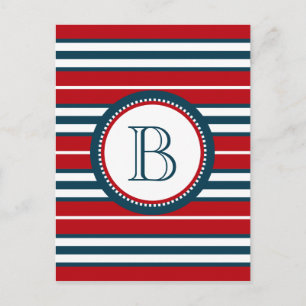 Carte Postale Monogram design