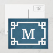 Carte Postale Monogram design (Devant / Derrière)
