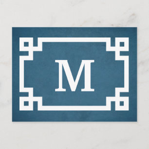 Carte Postale Monogram design