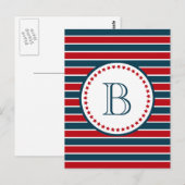 Carte Postale Monogram design (Devant / Derrière)