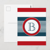 Carte Postale Monogram design (Devant / Derrière)