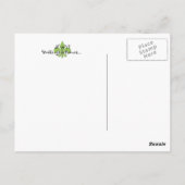Carte postale Monogram fleur de lis (Dos)