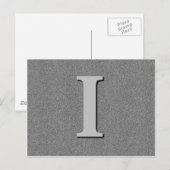 Carte Postale Monogram Letter I (Devant / Derrière)