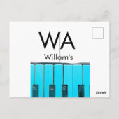 Carte Postale Monogramme ajouter le nom de la lettre initiale te (Dos)