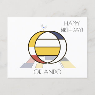 Carte Postale Monogramme Art Moderne. Lettre O