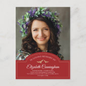 Carte Postale Monogramme commémoratif Monogramme Merci photo cla (Devant)