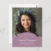 Carte Postale Monogramme commémoratif Monogramme Merci photo cla (Devant / Derrière)