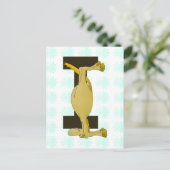 Carte Postale monogramme de poney je zazzle no shadow.png (Debout devant)