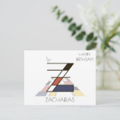 Carte Postale Monogramme de style art moderne. Lettre Z (Debout devant)